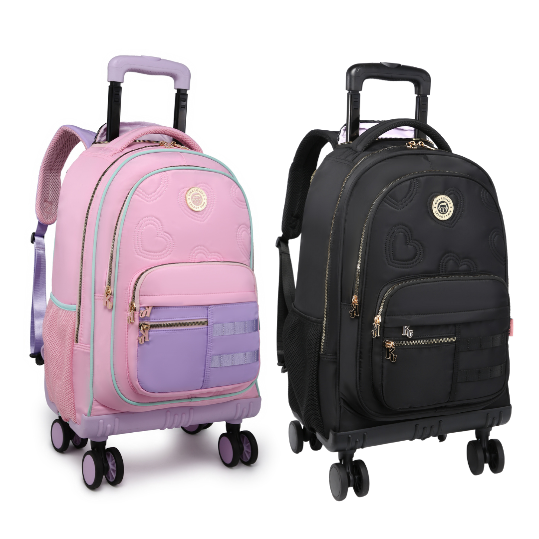 Mochila de Rodinhas 360° Kika KK2677 Cores- Nova Rio