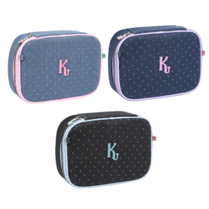 Estojo Box Jeans Strass KK2646 Cores- Nova Rio