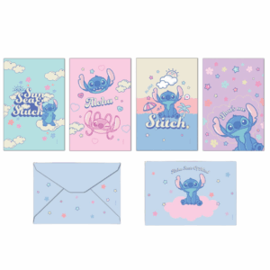 Cards + Envelopes Disney Stitch 8 Unidades- Foroni