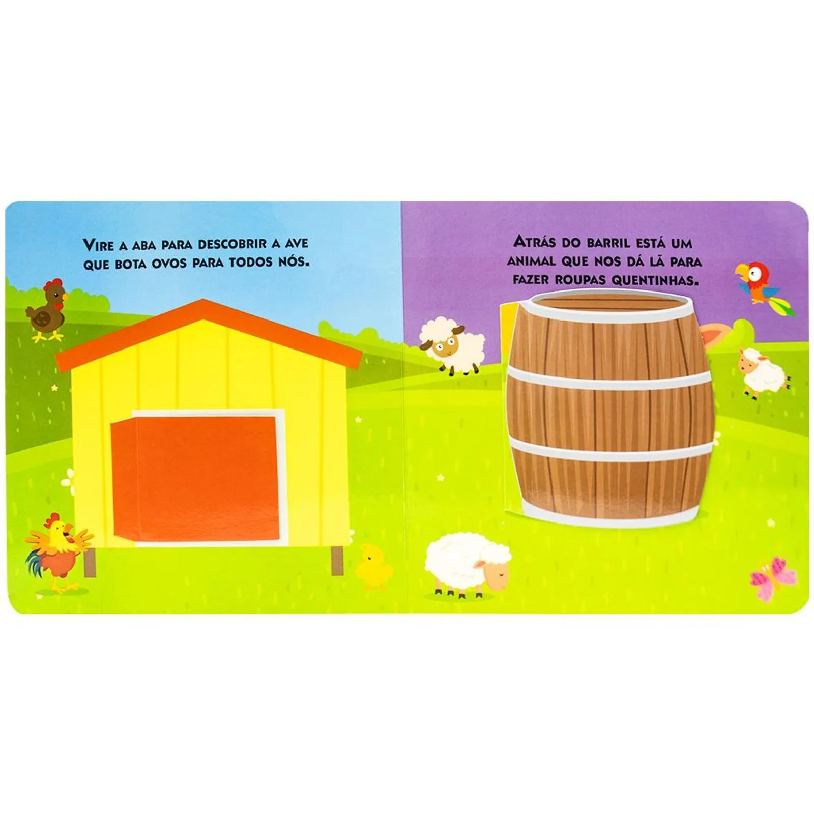 Livro de História: Quem Está Escondido? Animais da Fazenda- Todo Livro - Imagem 3