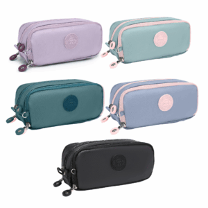 Estojo 3 Divisórias Kika Metalizada KK2651 Cores- Nova Rio