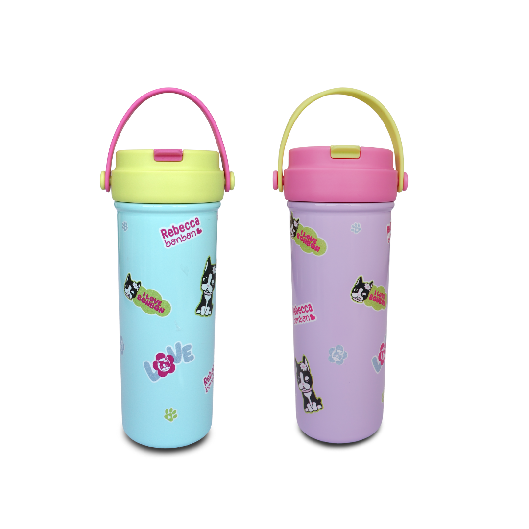 Garrafa Térmica Com Alça 650ml Rebecca Bonbon Cores- Clio