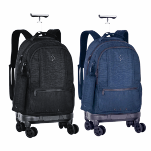 Mochila de Rodinhas 360° + Estojo HayUp Cores- Clio