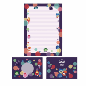 Papel de Carta + Envelopes Disney Divertidamente 7 Unidades- Foroni