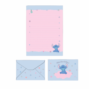 Papel de Carta + Envelopes Stitch Disney 7 Unidades- Foroni