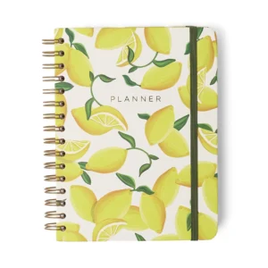 Planner Espiral Permanente Semanal Frutare Limão Siciliano- Cicero