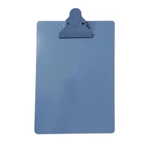 Prancheta Plástico Ofício Pastel Azul Prendedor de Plástico- Maxcril
