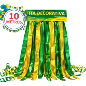 Fita Decorativa Metalizada Copa 10 Metros- Real Seda