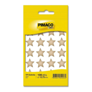 Etiqueta Estrela Ouro 18,79mm 100 Unidades- Pimaco