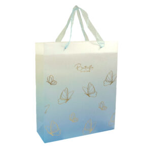 Sacola de Presente Decorada G 315mmX265mm Butterfly Azul- DAC