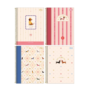 Caderno Espiral Colegial 1 Matéria 60fls Brownie The Dog- Tilibra