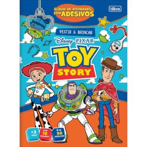 Livro Vestir e Brincar: Álbum de Atividades com Adesivos Toy Story- Tilibra