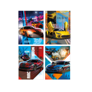 Caderno Brochura Capa Dura 1/4 X-Racing 80fls- Tilibra