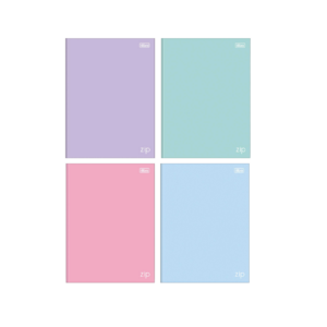 Caderno Brochura Capa Dura 1/4 ZIP Pastel 80fls- Tilibra