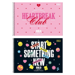 Caderno de Desenho e Cartografia Bold One Feminino 80fls- Tilibra