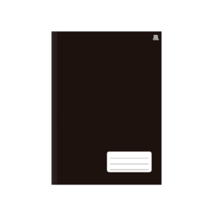 Caderno Brochura Margeado 1/4 48fls Preto- Animativa