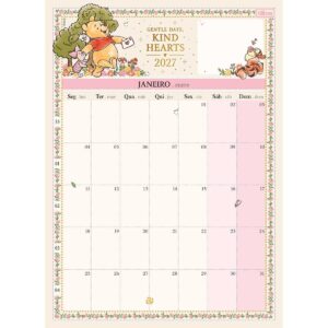 Calendário de Mesa Grande 2027 Ursinho Pooh- Tilibra