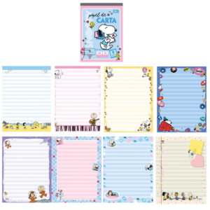 Bloco Papel de Carta Snoopy 48fls 8 Estampas- Tilibra