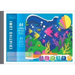 Bloco de Papel Criativo Lumi Neon 75g 25fls- Tilibra