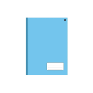 Caderno Brochura Margeado 1/4 48fls Azul- Animativa
