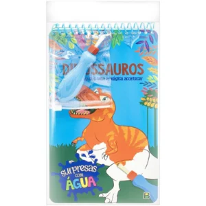 Livro de Colorir Surpresas Com Água: Dinossauros- Todo Livro