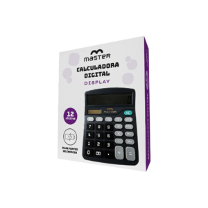Calculadora De Mesa Digital 12 Dígitos Preta- Master