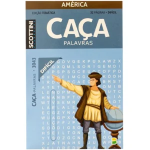 Livro de Atividades: Caça Palavras Nível Difícil Azul- Scottini