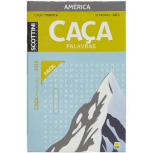 Livro de Atividades: Caça Palavras Nível Fácil Tema América- Scottini