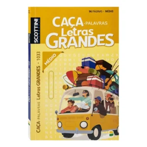 Livro de Atividades: Caça Palavras Nível Médio Letras Grandes N° 1033- Scottini