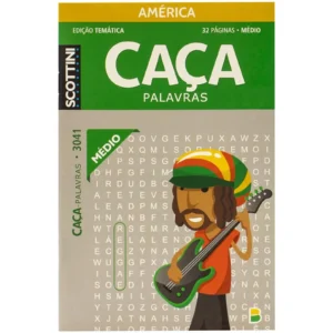 Livro de Atividades: Caça Palavras Nível Médio Tema América- Scottini