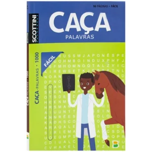 Livro de Atividades: Caça Palavras Nível Fácil Letras Grandes N° 1000- Scottini