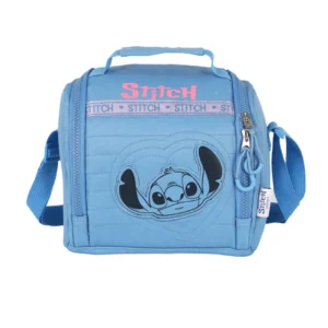 Lancheira Escolar Térmica Stitch Azul- Luxcel