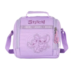 Lancheira Escolar Térmica Stitch Lilás- Luxcel