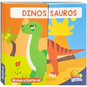 Livro Interativo Misture e Divirta-se: Dinossauros- Todo Livro