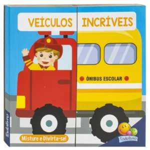 Livro Interativo Misture e Divirta-se: Veículos Incríveis- Todo Livro