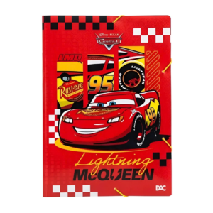 Pasta Fina Com Elástico Decorada Carros- DAC