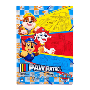 Pasta Fina Com Elástico Decorada Patrulha Canina Masculino- DAC