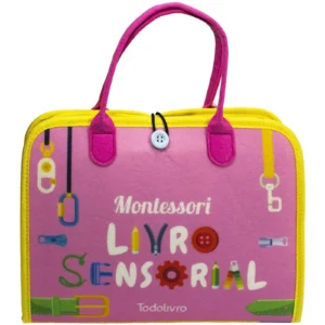 Livro Sensorial Montessori Rosa- Todo Livro