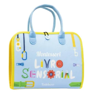 Livro Sensorial Montessori Azul- Todo Livro