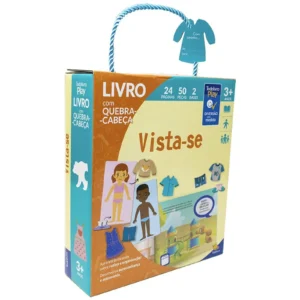 Livro Quebra Cabeça Play: Vista-se! Rotina 50 Peças- Todo Livro